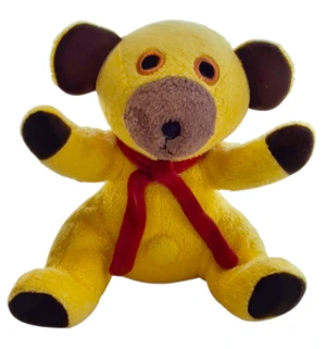DR Krea gul siddende Bamse str. 15 cm