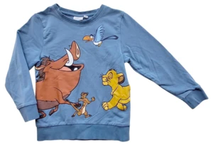 Name it gråblå langærmet sweatshirt str. 104