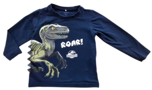 Name it langærmet mørkeblå T-shirt str. 92