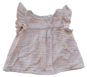 H&M rosa kortærmet bluse str. 86