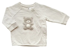 H&M råhvid langærmet sweatshirt str. 56