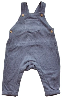 H&M grå bløde elastiske overall's str. 62