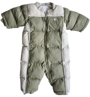 H&M tyk grøn og beige flyverdragt str. 68
