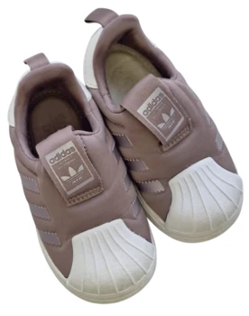 Adidas mørk rosa slip-on sneakers str. 22