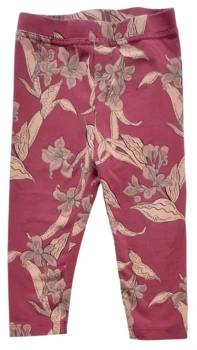 Petit mørk røde lange leggings str. 74