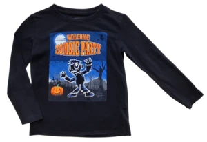 VRS sort langærmet Halloween bluse str. 122-128