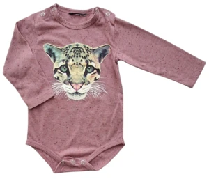 Petit rosa langærmet body str. 68