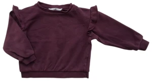 H&M bordeauxrød langærmet sweatshirt str. 98