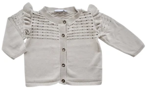 Name it beige finstrikket cardigan str. 74