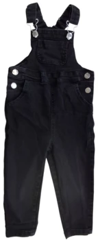 Sorte lange denim overall's str. 98
