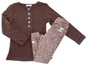 Hummel leggings og Aya Naya brun bluse str. 104
