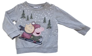 Name it langærmet lysegrå sweatshirt str. 86