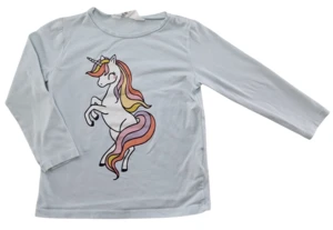 H&M lyseblå langærmet T-shirt str. 98-104
