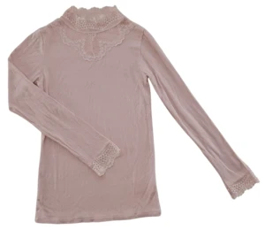 VRS rosa langærmet bluse str. 122-128