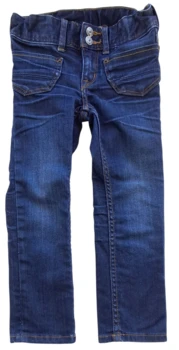 H&M mørkeblå slim pull-on denimbukser str. 98