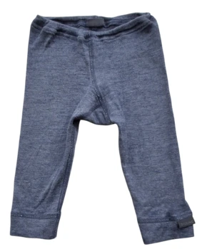 Dilling gråblå uld leggings str. 68