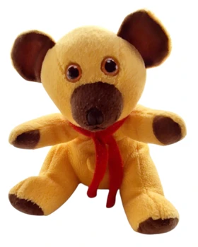 DR Krea gul lille siddende Bamse str. 17 cm