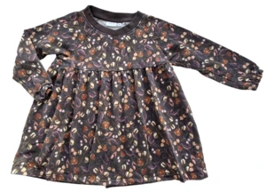Name it brun langærmet sweat kjole str. 98