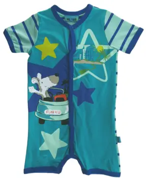 Ny Me Too blå/grøn heldragt str. 62