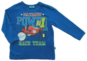 Ny Me Too blå langærmet T-shirt str. 80