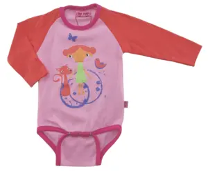 Ny Me Too lyserød langærmet body str. 56-62