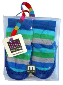 Melton blåstribede moccasiner