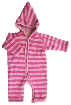 Be kids lyserød stribet køredragt str. 68