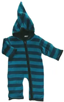 Ny Halling stribet varm velour køredragt str. 62