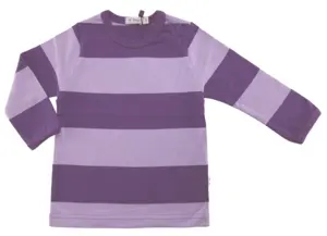 Ny Halling lilla stribet langærmet T-shirt str. 74