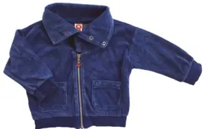 Katvig blå velour bluse str. 74