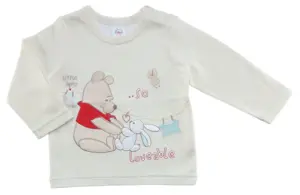 Ny Disney Store råhvid langærmet T-shirt str. 74