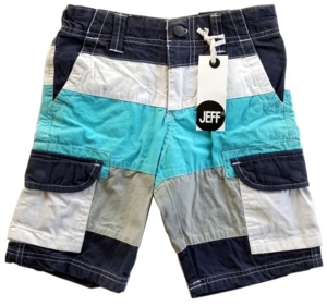 Nye Jeff blåstribede lange shorts